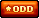 shiny badge that says 'odd';